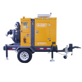 Trailer-mounted mobile drainage pump truck