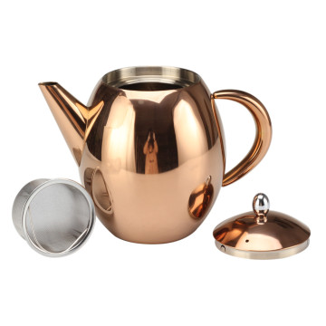 Cooper Painting Tea Pot With Infuser