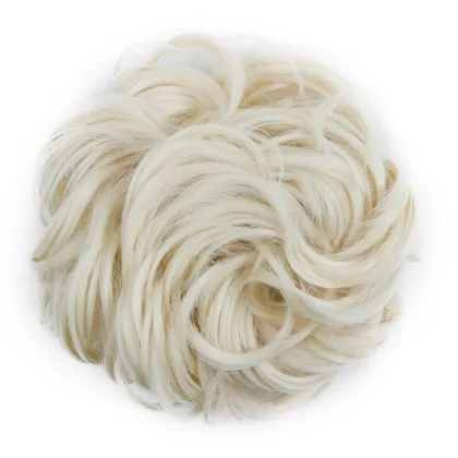 Wholesale Ombre Scrunchie Elegant Beauty Hair Bun Chignon Drawstring Wave Curly Synthetic Hair Chignon Bun For Women