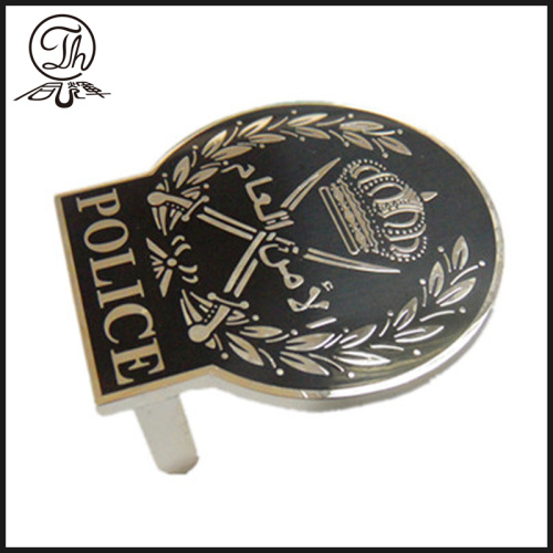 Enamel Police pin badge clips