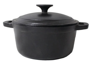 Cast iron casserole with vegetable oil