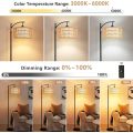 Remote control LED Bohemian rope arc floor lamp