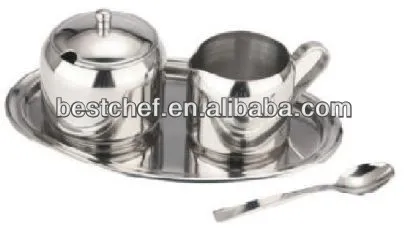 18-10 stainless steel Creamer & sugar bowl sets