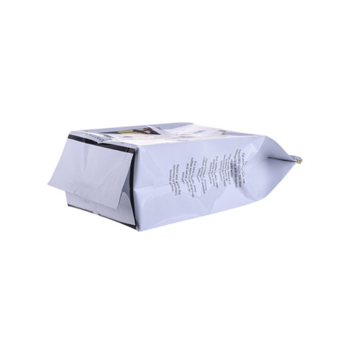 Sac à animal de compagnie 500g Block Bottom Paper Coffee Sac avec fermeture éclair