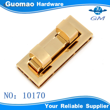Rectangle double twist lock leather bag locks