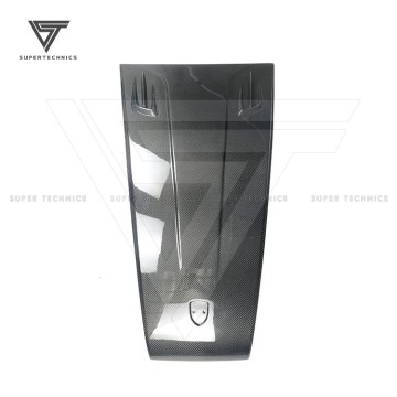 SuperTechnics Style Carbon Fiber Middle Hood Scoop für Porsche Macan 2014-2018