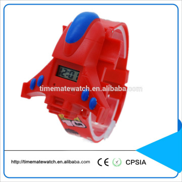 Silicone or rubber material plane model kids digital watch for christmas