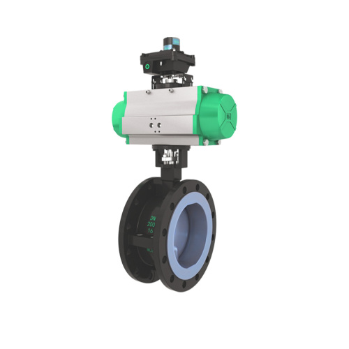 Accurate Pneumatic fluorine lined butterfly valve