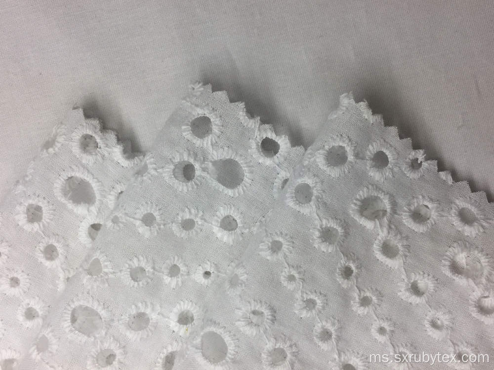 Cotton Voile Solid Fabric Embroidery