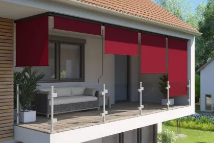 Vertical Awning Outdoor Terrace Sunshade Curtains and Blinds