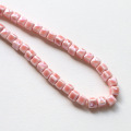 Candy Colore e perle in ceramica quadrata 6mm 30pcs