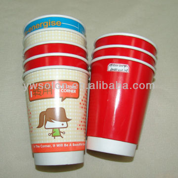 coffee cup customer design/Disposable custom double wall insulated hot paper cups with lids