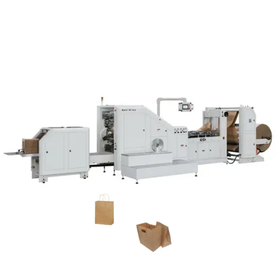 High-Efficiency Fully Automatic Square Bottom Kraft Paper Bag Manufacturing Machine