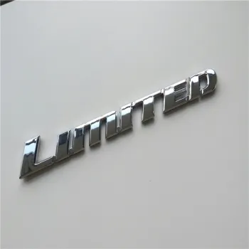 3D ABS Letters Chrome Custom Auto Lid Decals - Limited Edition Car Emblems