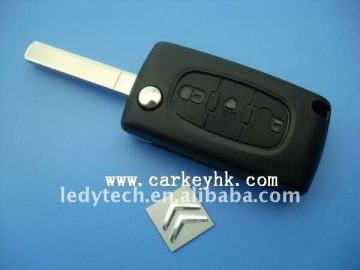 Good price Citroen 307 3 buttons flip remote key with light button