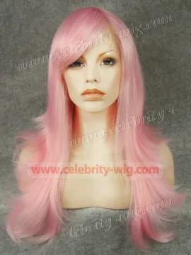 Pink Flip Straight Synthetic Lace Front Wig Reese Whiterspoon Wig