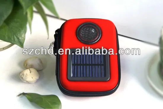 the fine colourful speaker bag with solar power