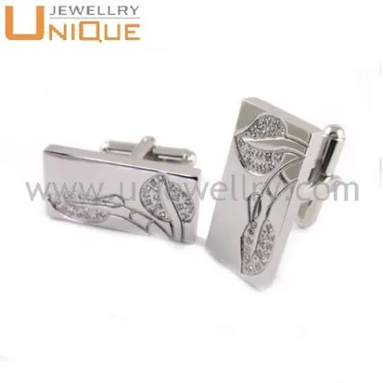 Wholesale stainless steel brand cufflinks