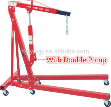 1TON hydraulic shop crane(folding)with Double Pump