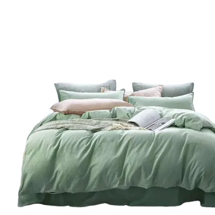 Stone Washed Luxury Sustainable French Flax Linen Cotton Sheet Bedding