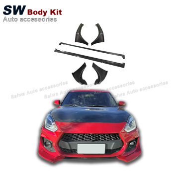 Kit Badan Serat Karbon untuk Suzuki Swift ZC33s - Bumper depan, skirt sisi, dan bibir belakang