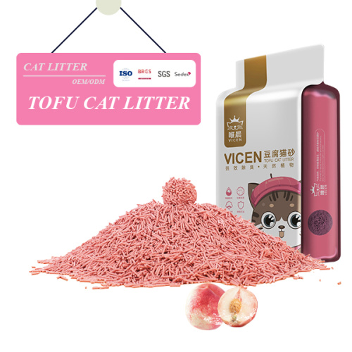 Luteras de gato de tofu de durazno premium para un hogar fresco