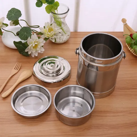 2L Factory Promotion Stainless Steel Keeping Warmer Thermo Lunch Box 