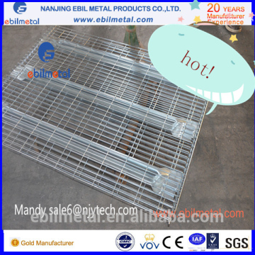 Heavy duty galvanized Wire Mesh Deck railing for Pallet Rack