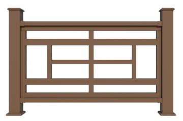 New generation outdoor outdoor wood railing
