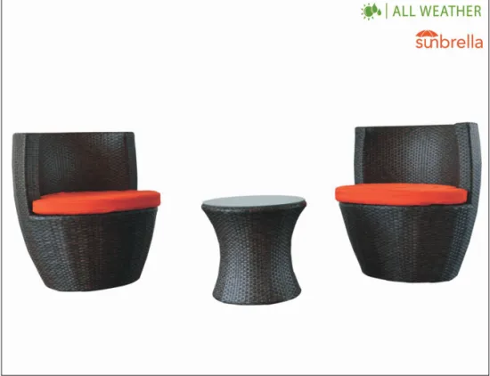THE VASE ACCENT CHAIR SET
