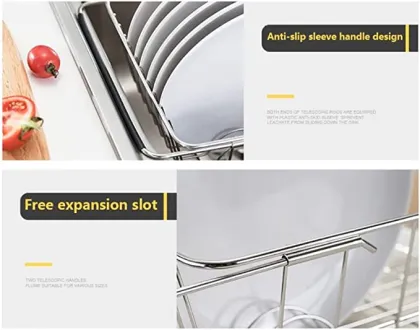 Foldable Drainer Storage Rack for Kitchen Sink