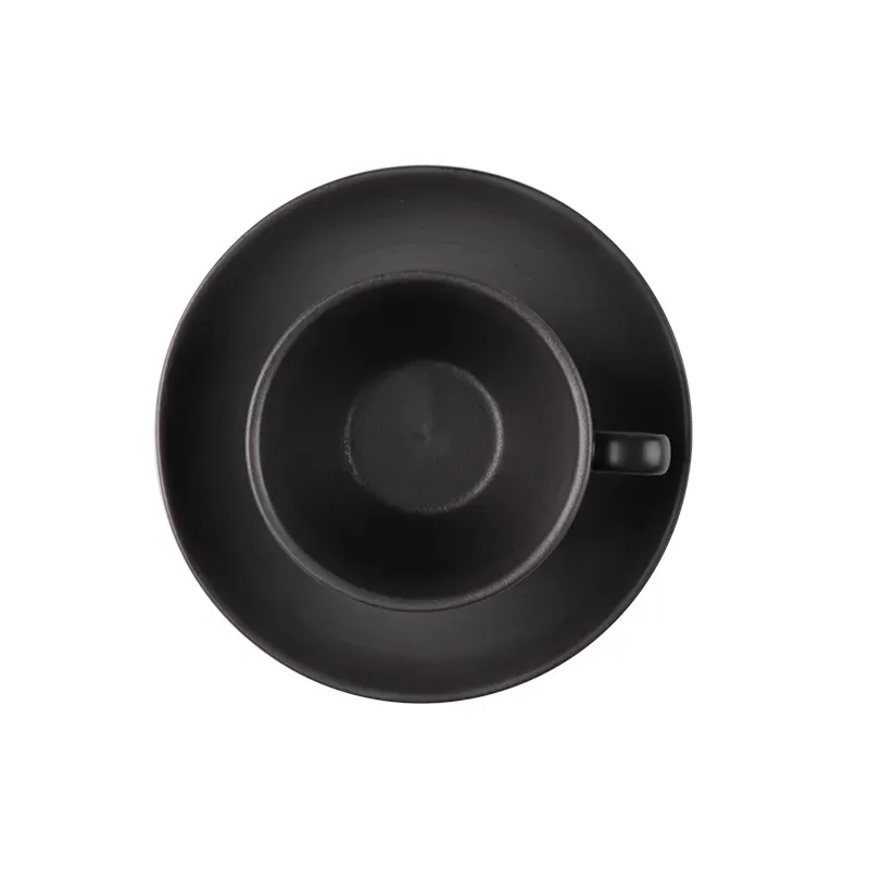 Western Black Hotel Porcelain Ceramic Tableware Dinner Set