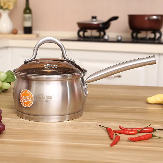 Best Selling Food Grade High Quality Single Handle Stainless Steel Milk Pot