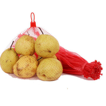 Borsa a rete tubolare in pp colore naturale in rotolo
