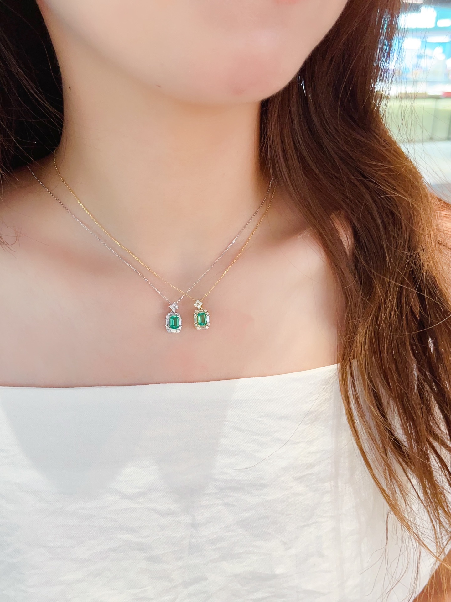 Mga kuwintas na brilyante na gawa sa lab-grown na handang regalo para sa mga koleksyon ng retail na alahas para sa Araw ng mga Ina