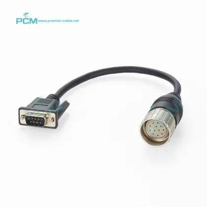 0.2m M23 to 9 Pin D-Sub Sensor Actuator Cable: Compatible Replacement for Baumer 11119257