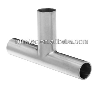 sanitary ss304 ss316l stainless steel tee