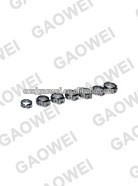 stainless steel stepless ear clamp with hose fitting, SS304