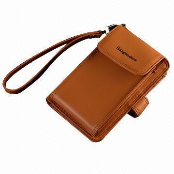 New Arrival and Latest Style Genuine Leather Cellphone Wallet, OEM/ODM Orders Welcomed