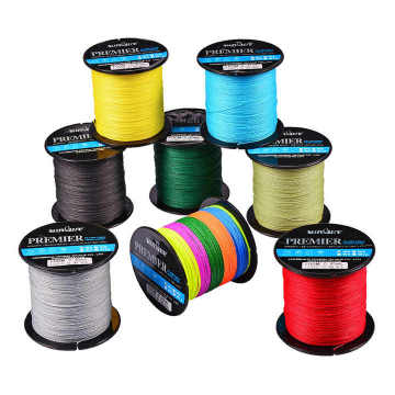 X4 Braided PE Fishing Line 4 Strands Saltwater 6LB-100LB Multicolor Carp Fishing Wire