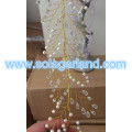 Pearl White Beads W / Crystal Faceted Beads Garland