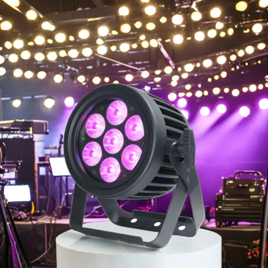 MITUSHOW IP65 Outdoor Waterproof LED Dance Floor Par Light 7x12W RGBWA 5in1 Truss Stage Lighting