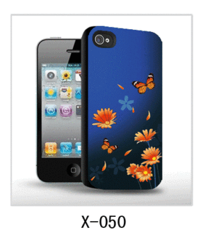 3D fiore foto del caso Iphone, pc Case in gomma, gomma rivestiti.
