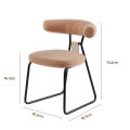 Modern Nordic Style Dining Chair Hotel Home Office Living Room Upholstery Chair