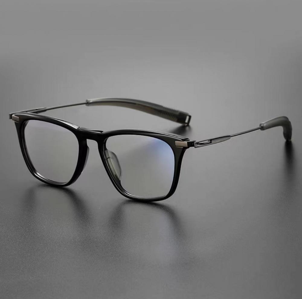 Tr Material Titanium Temple Clear Designer Glasses