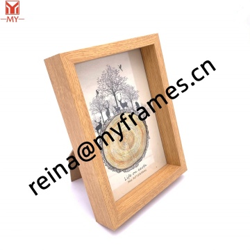 Cheap Price MDF High Quality Photo Frame Walnut Grain Deepen Photo Frame