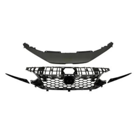 Type-R Style Front Grille with Upper Cover for Honda Civic 2021-2023