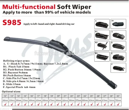 Car accessories 8 in 1 Multi-functional Windshield Wiper Blade
