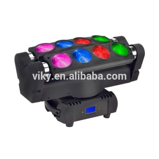 12W*8 pcs RGBW 4 in 1 sharpy led spider beam moving head light