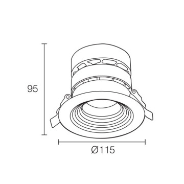 LEDER Decorative Exquisite 20W LED Downlight